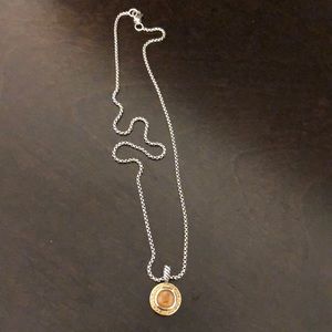 David Yurman Citrine Pendant Necklace